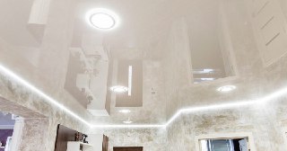 Натяжной ПВХ потолок Элиста, цена от 2127 руб.